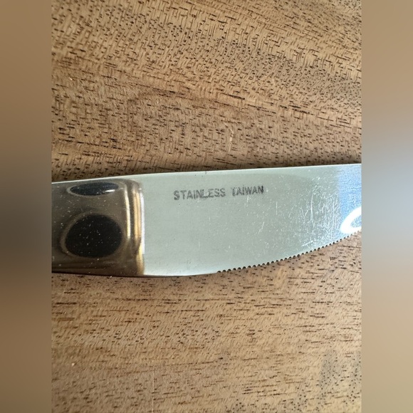 Vintage 48 piece Orion Stainless Steel Taiwan Cutlery Set Forks Spoons Knives - Picture 4 of 6